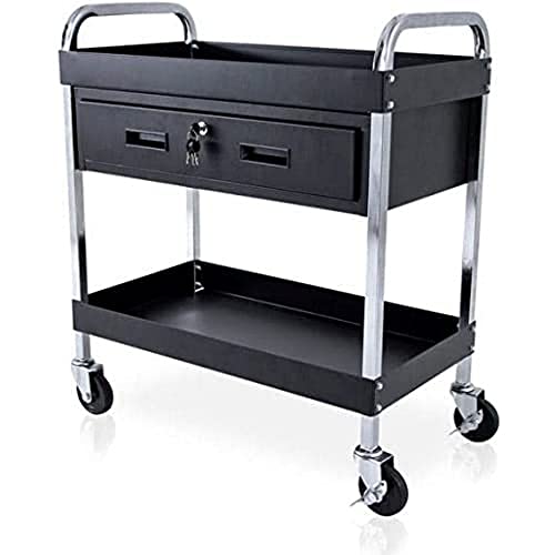 Quirumed Carrello Per Parrucchieri E Studi Di Tatuaggi Con Cassetto E Vassoio
