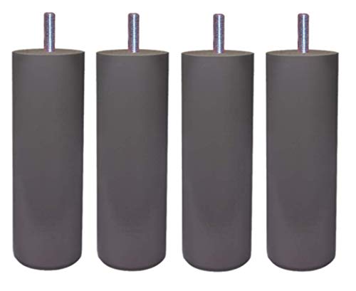Margot 3700527831480 Cilindro Chameleon Set Di 4 Gambe Per Letto In Legno Grigio Talpa Altezza 15 Cm
