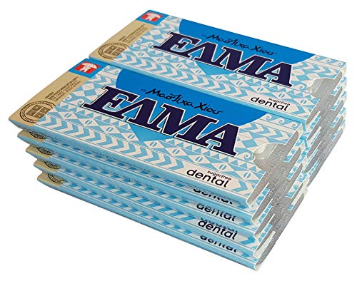 Natural Greek Chios Mastic Mastiha Gum Elma Dental Sugarfree 10 Packs