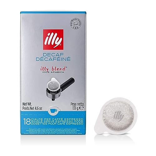 Illy Caffè In Cialde Ese Monodose, Decaffeinato, 1 Confezione Da 18 Cialde