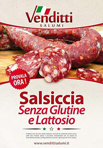 Salsiccia Artigianale Piccante Pugliese Senza Glutine E Lattosio 1 Kg