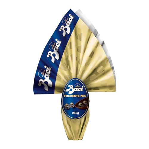 Baci Perugina Uovo Di Pasqua 2025 Cioccolato Fondente Extra 70% Con Sorpresa E 4 Cioccolatini 265G