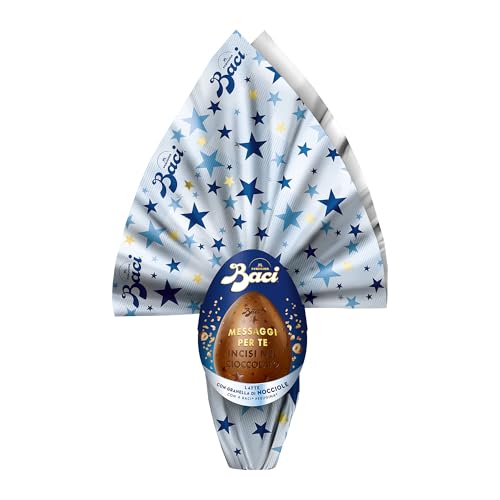 Baci Perugina Uovo Di Pasqua 2025 Cioccolato Al Latte Inciso Con Granella Di Nocciole E 4 Cioccolatini 310G