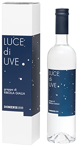 Domenis1898 - Luce Di Uve Ribolla Gialla Grappa Di Ribolla Gialla 38% Vol. Bottiglia In Vetro Da 50 Cl Con Astuccio
