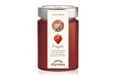 Alpenzu - Alpenzu - Composta Di Fragole 100% Frutta - 350Gr