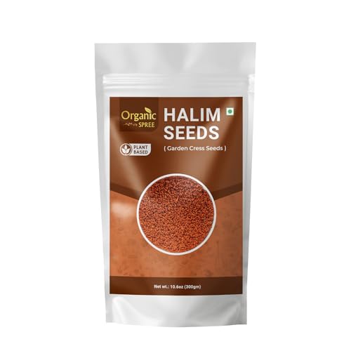 Semi Di Halim Spree Biologici 300Gm (10.6Oz) Garden Cress - Semi Di Crescione Da Giardino - Aliv Seeds Puro E Naturale