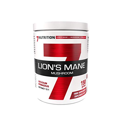 7Nutrition Lion'S Mane | 150 G | Estratto 10:1 Di Ghiola Di Riccio | Miglioramento Della Memoria | Supporto Per Il Sistema Nervoso | Miglioramento Del