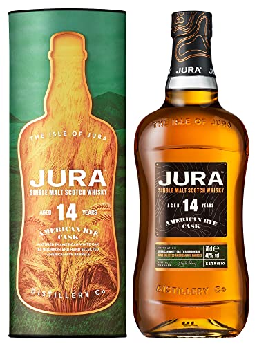 Jura 14 Years Old American Rye Cask Single Malt Scotch Whisky 40% Vol. 0,7L In Giftbox