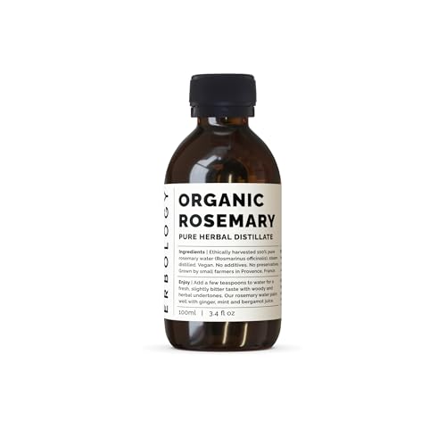 Erbology Acqua Di Rosmarino Bio 100Ml - Idrolato Di Rosmarino - Benessere Dei Capelli - Produzione Artigianale - Sostenibile, Direttamente Dalla Fatto