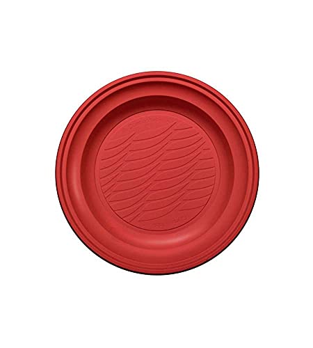 Natural Bibo - Piatti Fondi Compost 21,5 Cm Rossi - 20 Pz