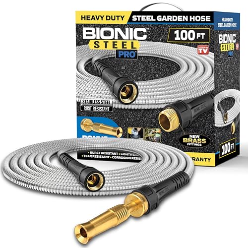 Bionic Steel Pro Garden Hose - 304 100 Metallo Piede Garden Hose 100' Acciaio Inossidabile