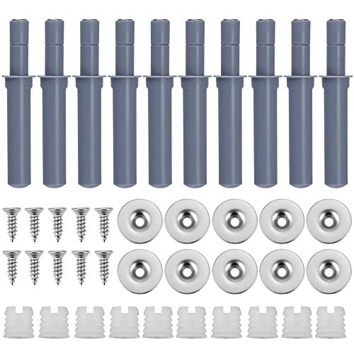 Klyngtsk 10 Pezzi Sistema Push Pull Per Ante Chiusura Ante Push Pull Apertura A Pressione Ante Chiusura Magnetico Per Porte E Cassetti, Taglia 45Mm