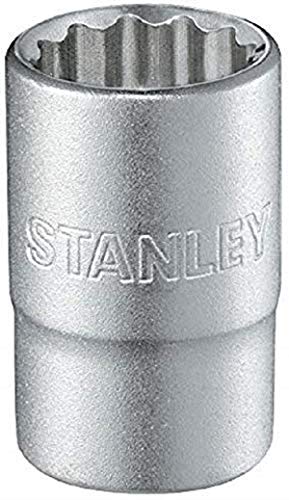 Stanley 1-17-063 Chiave A Bussola Poligonale, Attaco 1/2", Sistema Metrico, 20 Mm