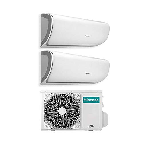 Hisense Condizionatore Climatizzatore Inverter Silentium Dual Split 9000+12000 9+12 Btu 2Amw42U4Rra Gas R-32 A++