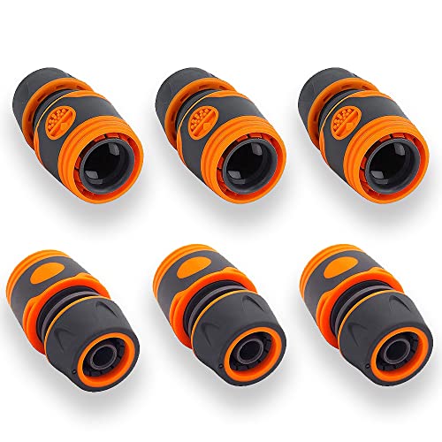Soundzero 6 Pezzi Attacco Rapido 1/2" Tubo Connettore Raccordi Rapidi Set Per Tubo Adattatore Rompigetto Per Acqua, Connettore Per Tubo Tubo Per Il Co