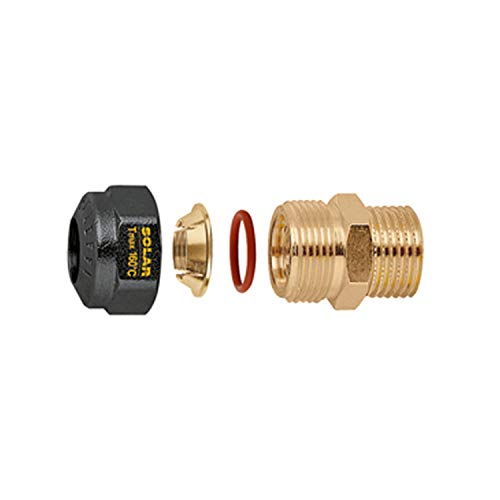 Caleffi Raccordo Da 3/4'' Maschio Impianti Solari, Cromo