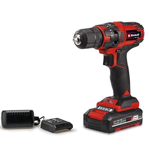 Einhell Trapano A Batteria Tc-Cd 18/35-2 Li (1X,1,5 Ah) Power X-Change (18V, 35Nm, Mandrino A Serraggio Rapido Da 10 Mm, 1 Batteria Da 1,5 Ah + Carica