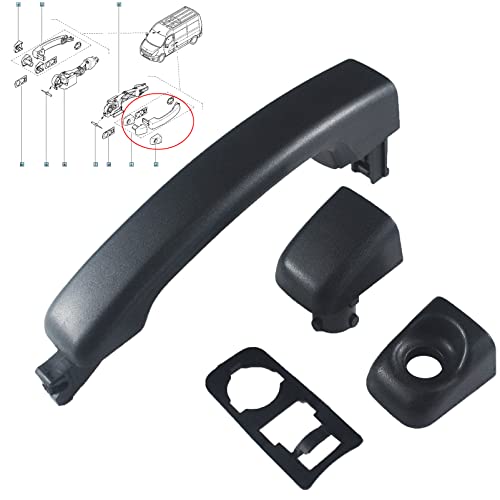 Zealfix Maniglia Porta Per Master Mk3 Vauxhall Movano Vivaro Nissan Nv400 Mk3-Mk4 806069981R Maniglia Esterna Scorrevole 806075963R