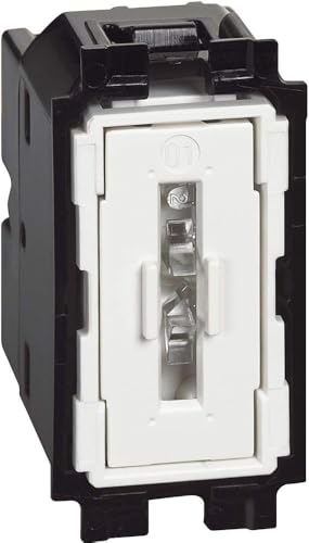 Bticino Sk4005F Pulsante Assiale Living Now, Illuminabile, Con Morsetti Automatici, 10A, 1 Modulo