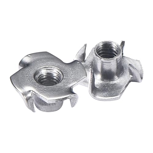 Bolt Dropper Dadi A T In Acciaio Inox, 4 Denti, M6 X 9 Mm, Hardware Affidabile Per Il Fissaggio Di Pezzi In Legno, Particelle O Materiali Compositi, S