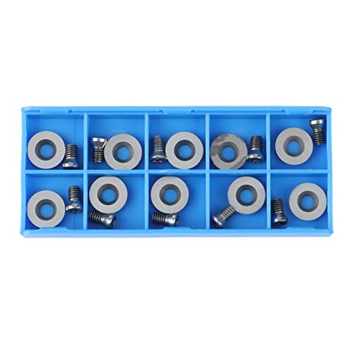 Wanjorlay Ci3 Rotondo 12 X 2,5 Mm Carburo Inserti Coltelli Di Ricambio Fit Per Fai Da Te Girare Il Legno Finisher Strumento 10 Pezzi Series
