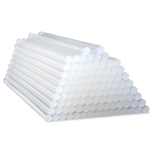 Tacwise 1562 Bastoncini Di Colla A Caldo Extra Lunghi, 7 Mm X 150 Mm, Confezione Da 100, Trasparenti