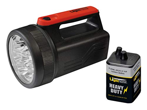 Lighthouse Torches L/Ht996Led C/W Batteria 996 8 Ledspotlight, 6 V, Blu