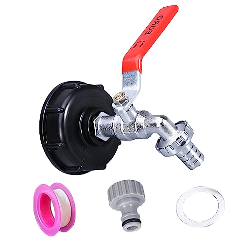 Adattatore Serbatoio 1000L, Connettore Filettatura 1/2 Rubinetto, Adattatore Serbatoio Ibc, Per Rubinetto Da Giardino, Rubinetto Serbatoio, Accessori