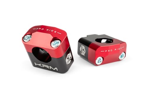Morsetti Manubrio 28 Mm Krm Nero/Rosso