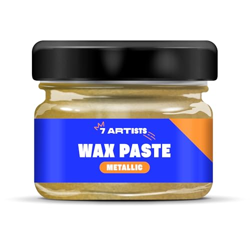 7 Artists Gilding Wax 20 Ml Wax Paste Metallic Gold | Cera Oro | Patina Anticante Oro | Wax Metallic Finish | Gold Guilding Wax