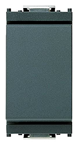 Vimar 0R16001 Idea Interruttore 1P 16 Ax 250 V, Grigio. Max 200 W Per Lampade Con Ballast Integrato (Iec 60669-1:2017), 1 Pezzo