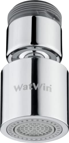 Aeratore Girevole, Watwin Select Swivel Aerator M22/24 Chrome 7L | Aeratore Rubinetto | Aeratore Per Rubinetto A Risparmio Idrico | Rompigetto Rubinet
