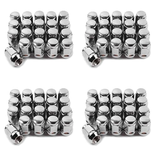 Zhiyaoshin 80Pz 14X1.5 Lug Nuts - 19Mm Lug Nut 1.38 Pollice Tall 3/4 Pollice Hex Chrome Lug Nuts, Per 1999-2021 1500