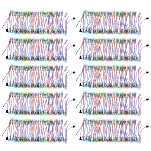 Alitove 500Pcs Ws2811 12Mm Diffuso Sogno Colore Rgb Led String Light 5V Led Pixel Indirizzabili Individualmente Modulo Per Schermo Led Parete Insegne