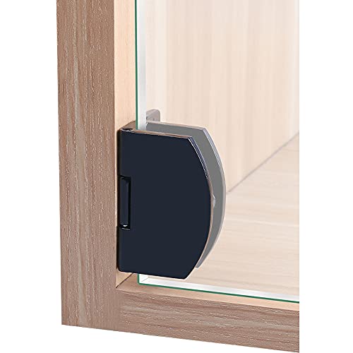 [2 Pezzi] Morsetto Per Porta In Vetro Per Armadietto Morsetto Per Bagno Morsetto Per Porta In Vetro Senza Telaio Morsetto Per Armadietto Per Armadiett