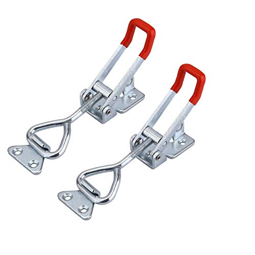 Feedal Gh-4002 - Set Di 2 Chiusure A Levetta Regolabili Per Porte, Armadietti E Scatole, 220 Kg