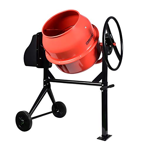 Betoniera Impastatrice Elettrica Miscelatore Cemento Con Due Ruote Con Certificazione Ce. Da 70L 275W E 140L 550W (140L)