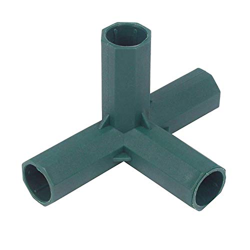 10 Raccordi A Gomito In Pvc A 4 Vie, 16 Mm, Per Serra E Mobili