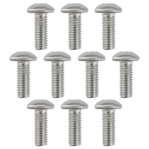 Emagtech 10X Viti A Testa Cilindrica Phillips 3/16" Unf Filettatura 1/2" Lunghezza 304 Viti A Testa Cilindrica In Acciaio Inossidabile Con Intaglio Pe