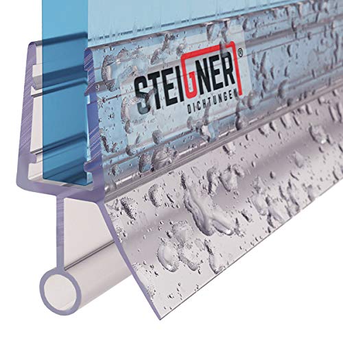 Steigner Guarnizione Doccia, 60Cm, Per Spessore Vetro 6/7/ 8 Mm, Guarnizione Dritta In Pvc, Uk08