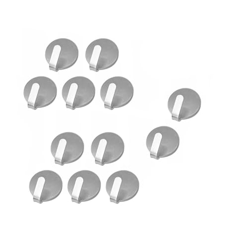Gute Lines Ganci Adesivi Ganci Portasciugamani In Acciaio Inox, Ganci Appendiabiti Gancio Forte Multiuso Da Muro Per Oggetti Per Cucina E Bagno (12Pcs