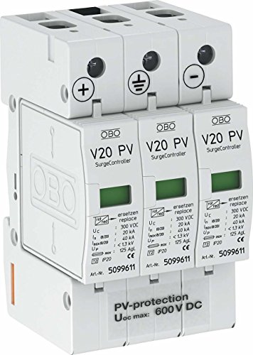 Obo-Bettermann Sist.Prot.Super.Raggio - Protezione Da Sovratensione V20-B + Con 3-Ph600 3 Poli