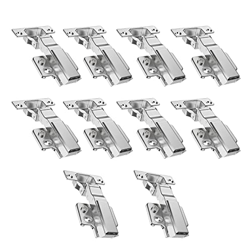 Aolisheng 10 Pezzi Cerniera Cerniere Per Ante Cucina Ammortizzate Battuta Esterna, Armadietto Armadio Cerniera Ammortizzata 35Mm, Chiusura Automatica,