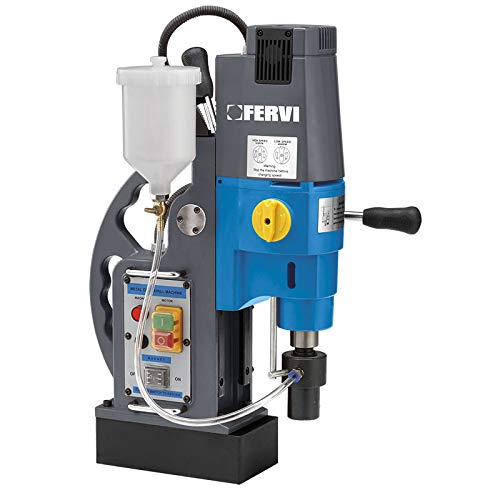 Fervi 0518/50 Trapano Magnetico Carotatore Fresa Weldon E Cono Morse Cm3 Base Ma
