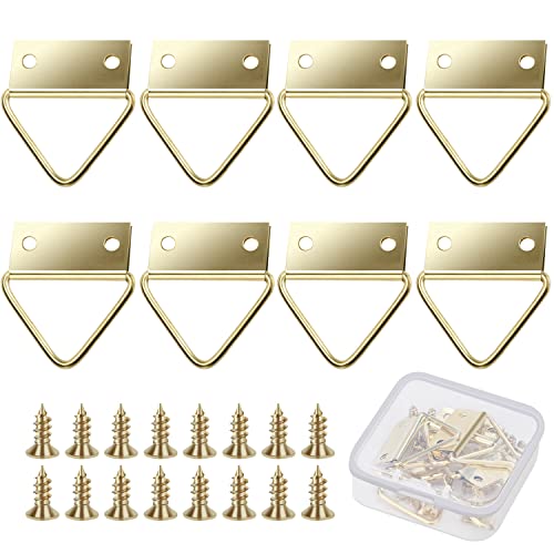 Ganci Per Quadri Per Parete Rigida Kit Per Appendere Quadri Gancio Per Parete Rigida Triangolo Grande 8Pc-E