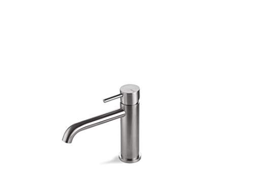 Miscelatore Lavabo In Acciaio Inox Satinato Vema Tiber Steel V17011