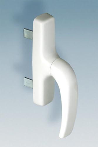 Maniglia Cremonese Universale Opera Per Finestra In Alluminio E Pvc - Ral9010 Bianco Opaco