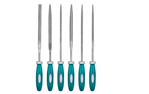 Set 6 Mini Lime Per Ferro 140 Mm Con Impugnatura Ergonomica Total By Ineco