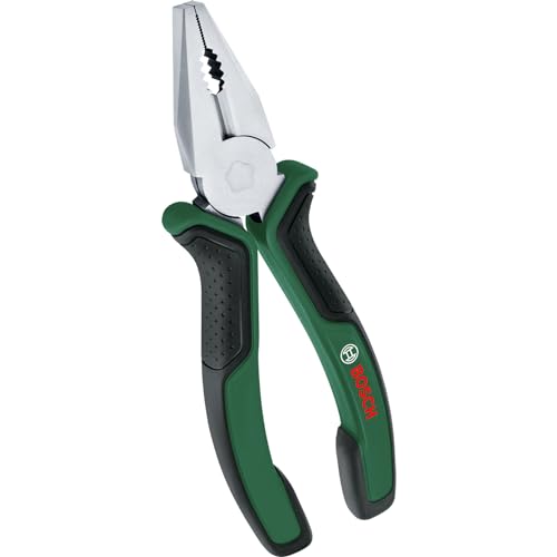 Bosch Pinza Universale 180Mm (Pinza Universale Durevole, Precisa; Rivestimento Softgrip Ergonomico; Superficie Placcata In Nichel)