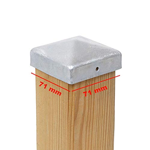 6 X Tappi Per Peschereccia Pyramide 71 X 71 Mm In Acciaio Zincato A Fuoco